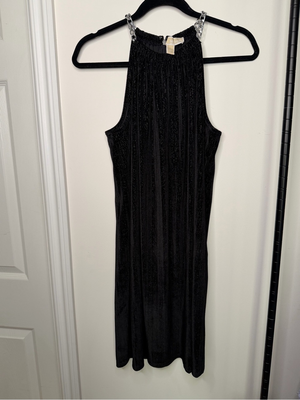 Black Sleeveless Halter Dress